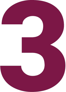 Purple number three