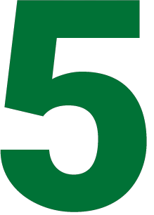 Green number five